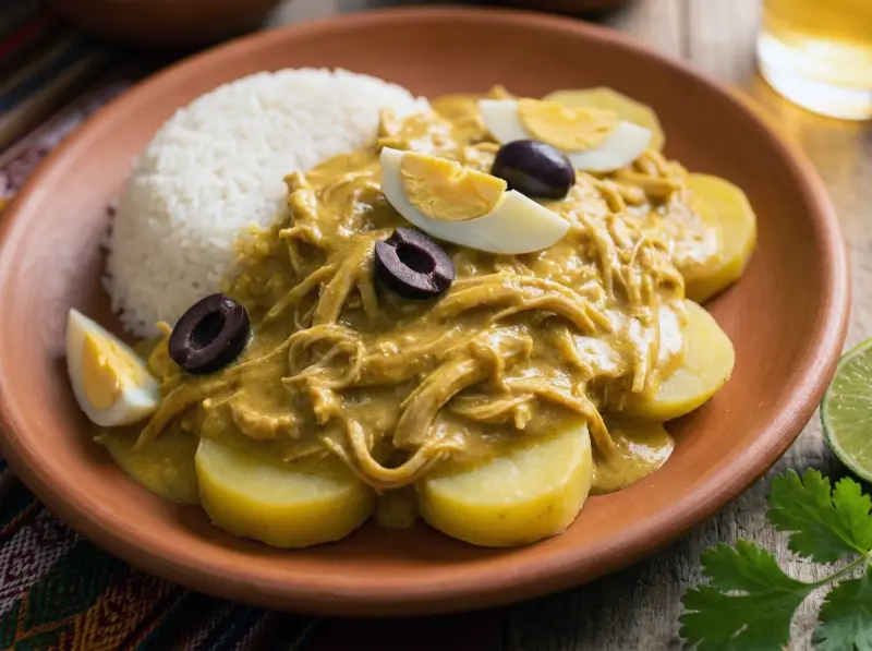 Ají de Gallina (Peruvian Creamy Chicken)