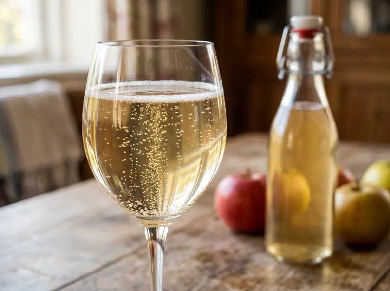Sidro di mele fatto in casa: succo di mela, lievito — Regno Unito · ricetta