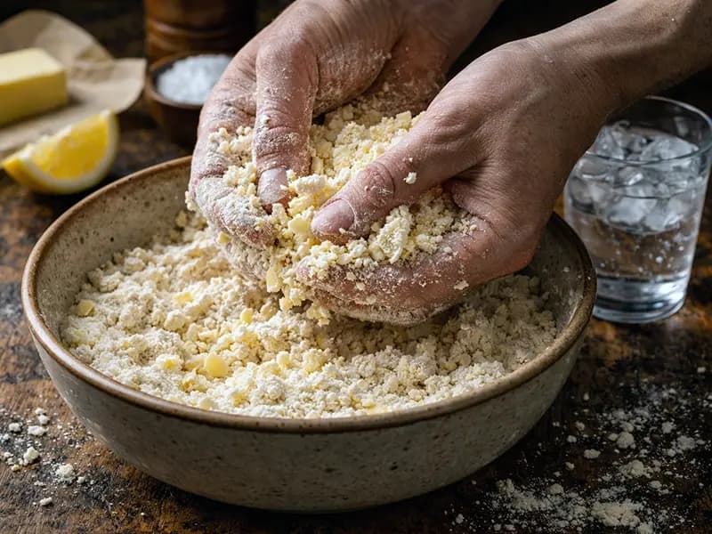Asparagus and Marinated Artichoke Galette — step 1
