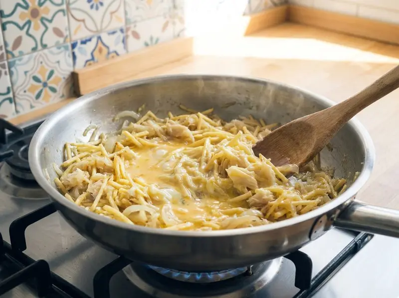 Bacalhau à Brás (Portuguese Salt Cod with Eggs and Potatoes) — step 6