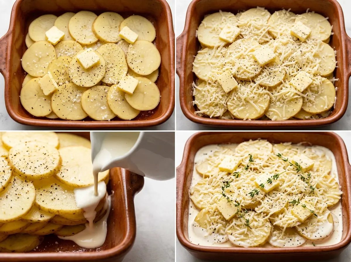 Baked Potatoes with Cheese step 1