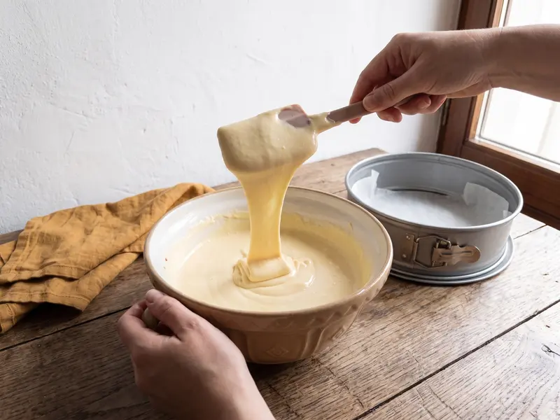 Cheesecake basca bruciata — step 5