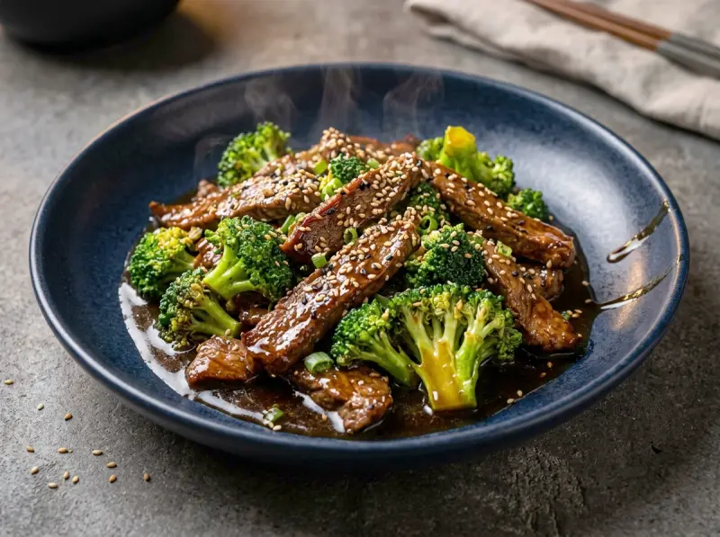 Beef and Broccoli Stir-Fry with beef, broccoli and garlic — USA recipe