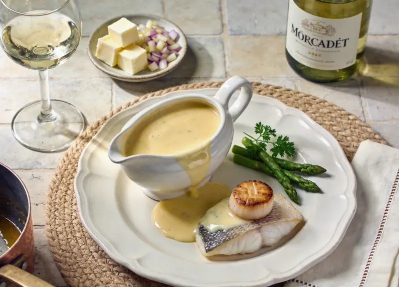 Beurre Blanc — salsa francese classica al burro e vino bianco