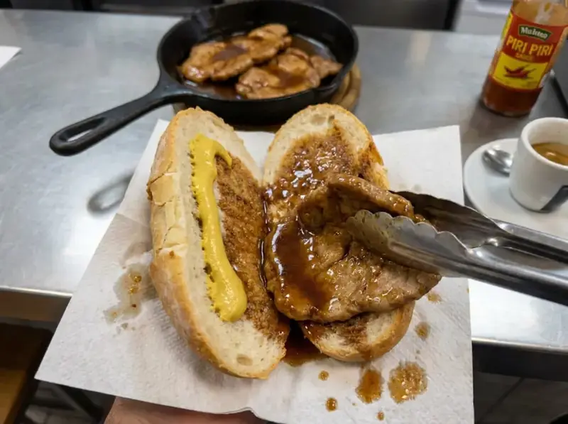 Bifana (Portuguese Pork Sandwich) — step 7