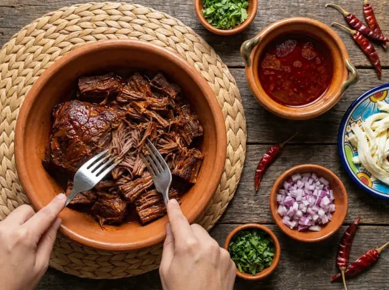 Birria Tacos with Consommé (Mexican Quesabirria with Beef and Chile Broth) — step 6
