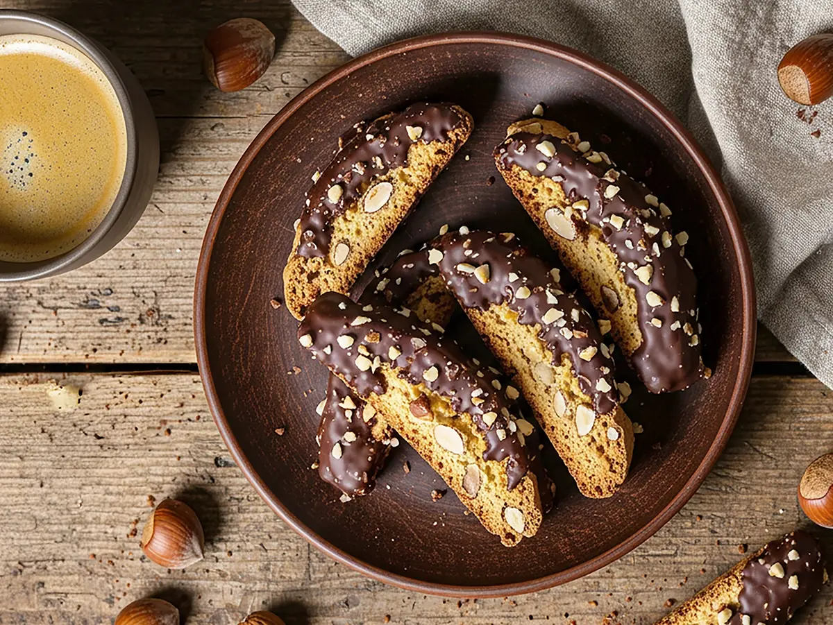Biscotti with almond, eggs and flour — Italy recipe