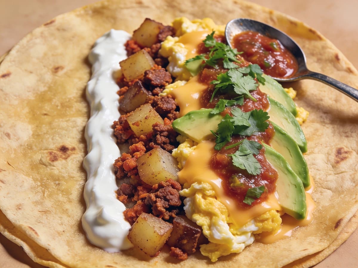 Breakfast Burrito step 2