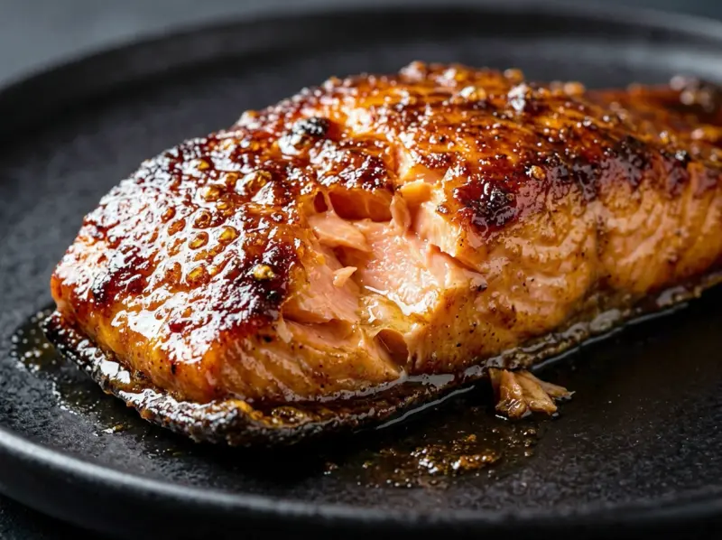 Brown Sugar Salmon with salmon fillets, brown sugar and soy sauce — USA recipe