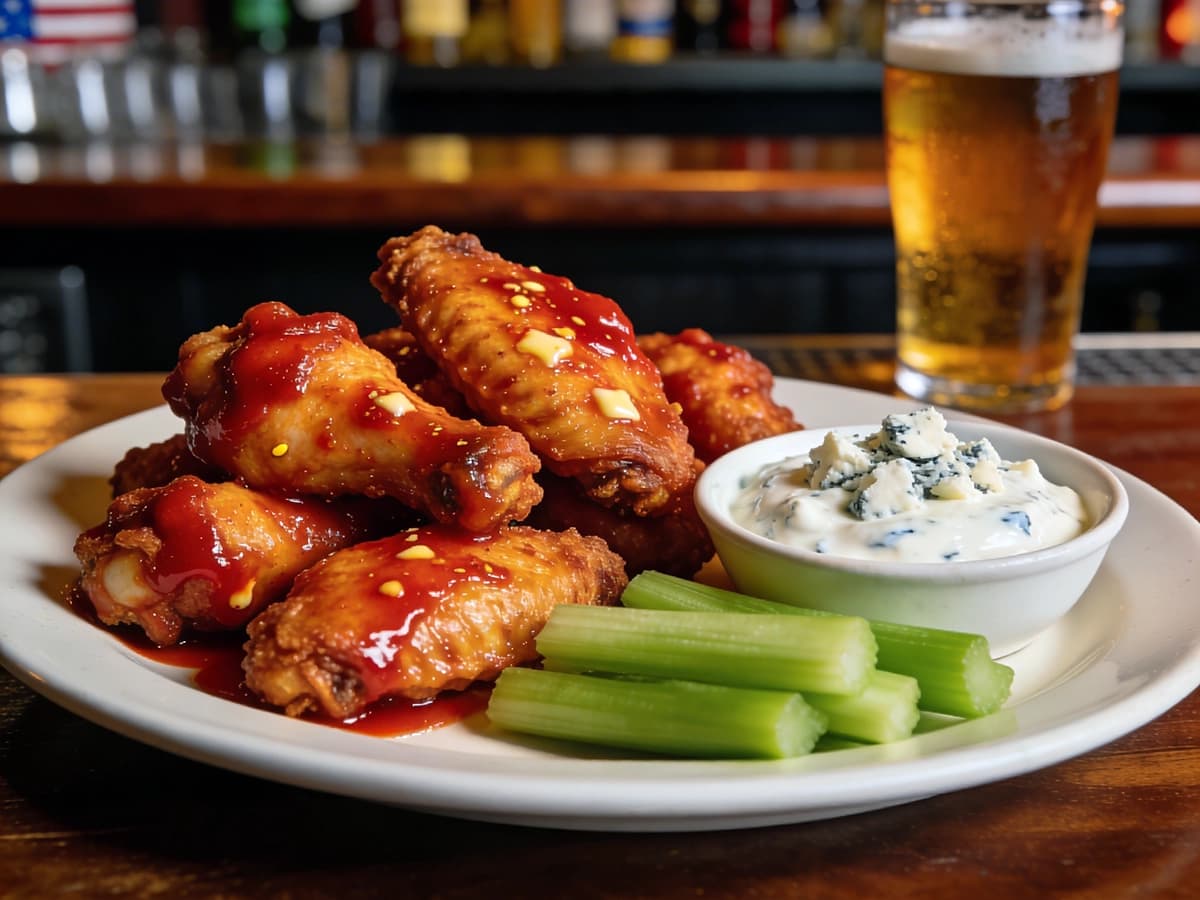 Buffalo Wings with chicken, butter and chili pepper — USA recipe