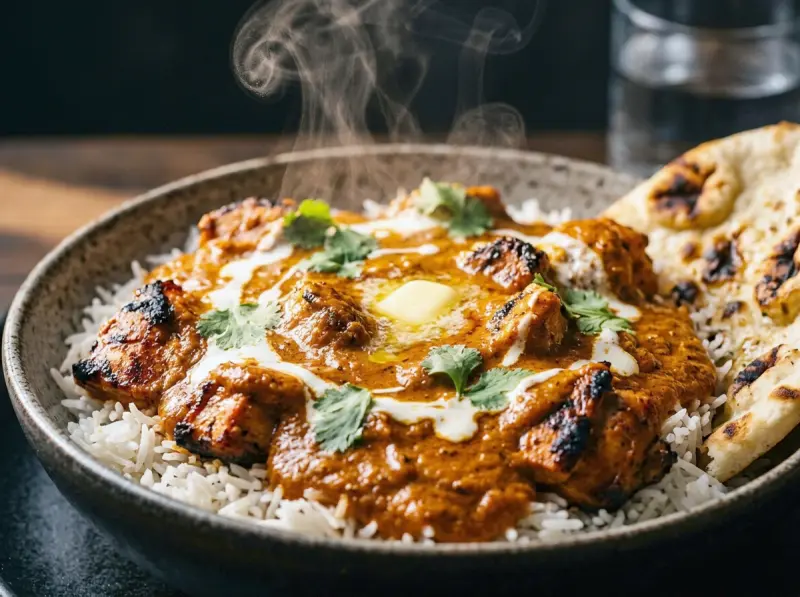 Butter Chicken with chicken thighs, yogurt and Kashmiri chilli powder — India recipe