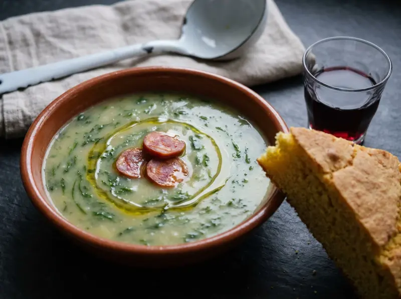 Caldo Verde (Portuguese Greens and Chouriço Soup)