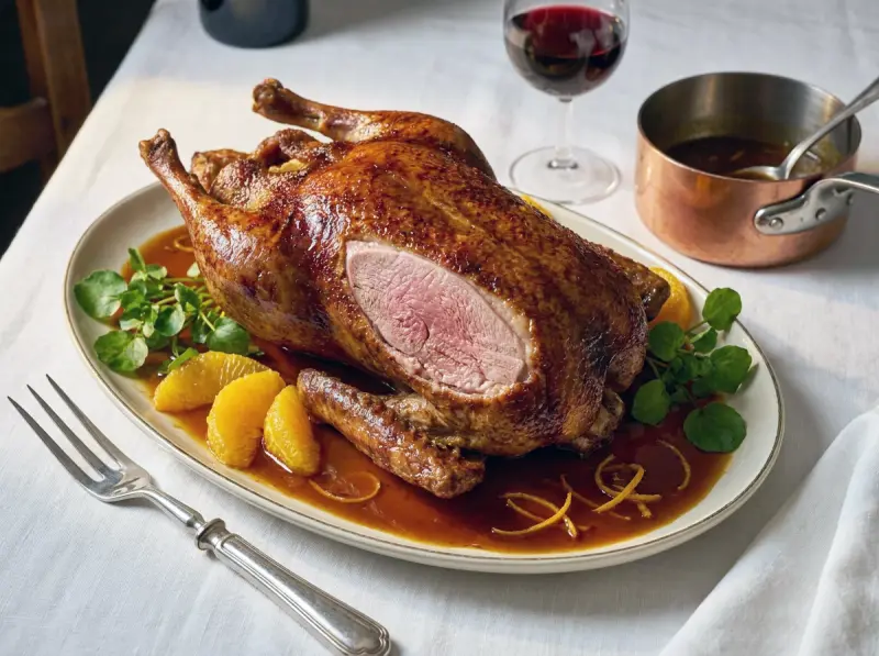 Canard a l'Orange (French Roast Duck with Orange Sauce)