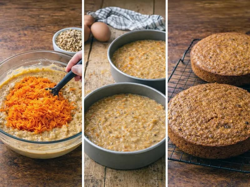 Carrot Cake with Cream Cheese Frosting — step 1