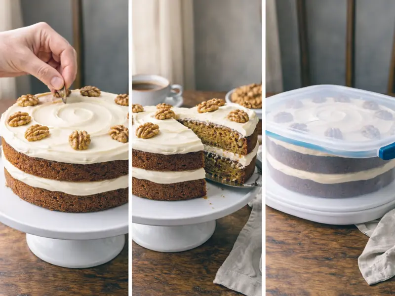 Carrot Cake with Cream Cheese Frosting — step 5