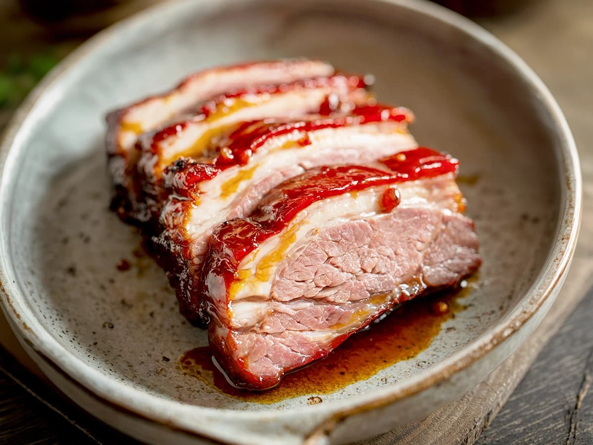 Char Siu (Cantonese BBQ Pork) with pork, honey and soy sauce — China recipe