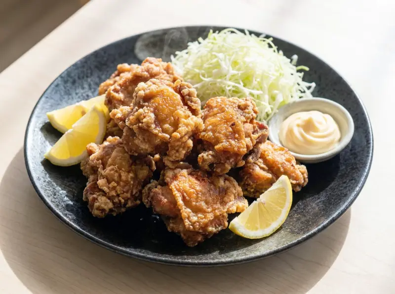 Chicken Karaage with chicken, soy sauce and ginger — Japan recipe