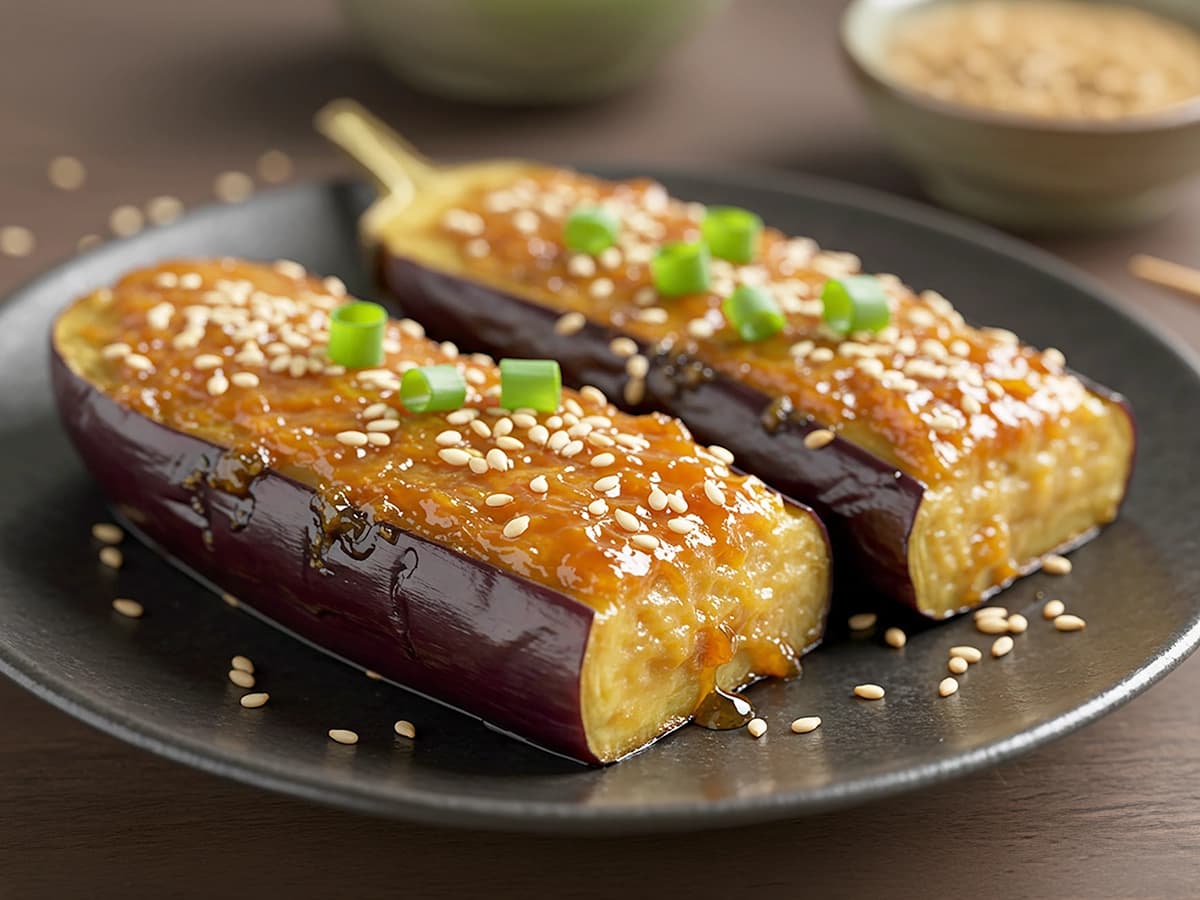 Chinese Braised Eggplant with eggplant, soy sauce and garlic — China recipe