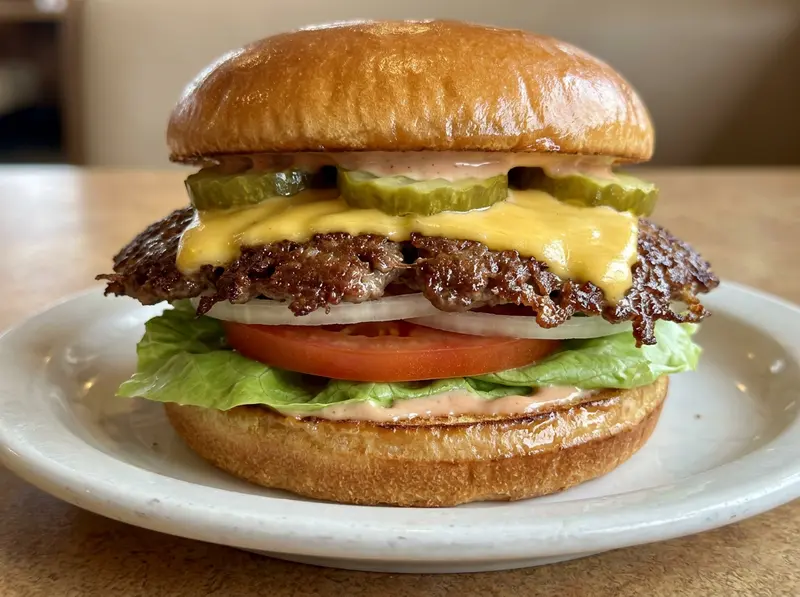 Classic American Burger — Meat Dishes · USA