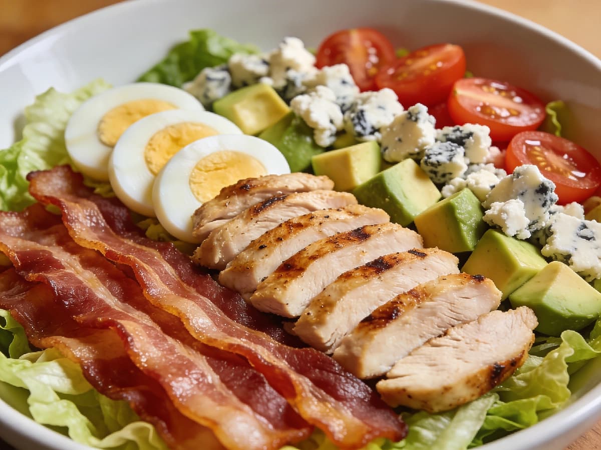 Cobb Salad with chicken, bacon and eggs — USA recipe