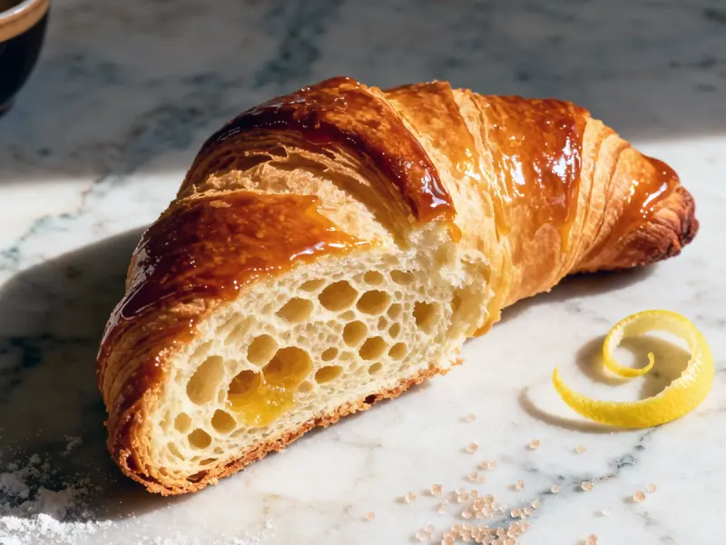 Cornetto italiano (brioche sfogliata da colazione)