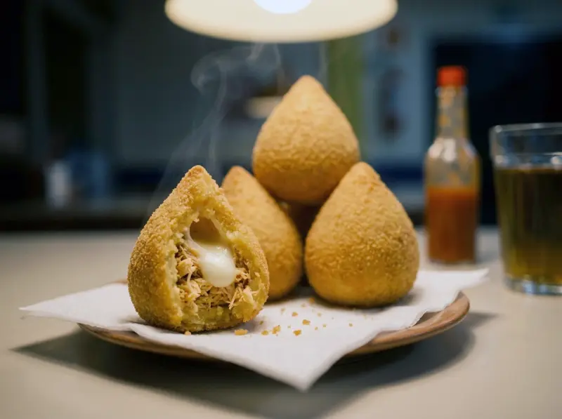Coxinha: crocchette brasiliane di pollo