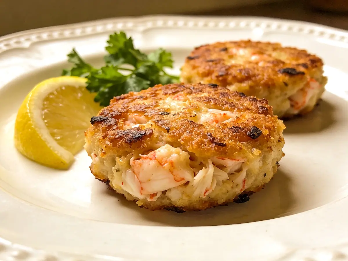 Crab Cakes with crab, egg and breadcrumbs — USA recipe