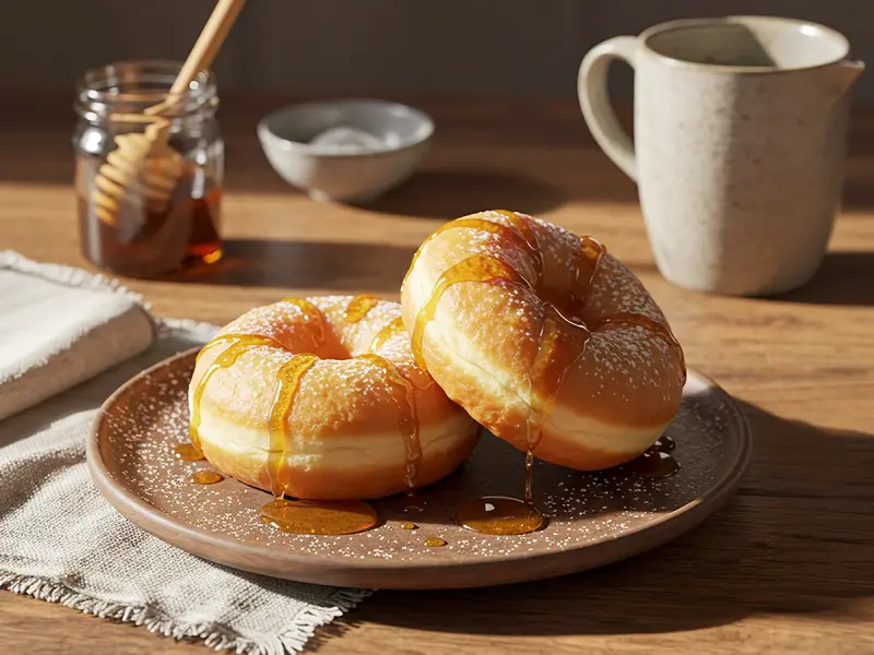 Dainty Donuts with flour, sugar and egg — USA recipe