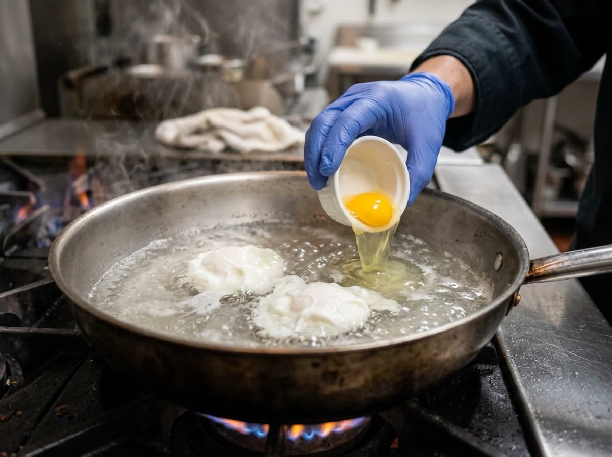 Eggs Benedict step 1