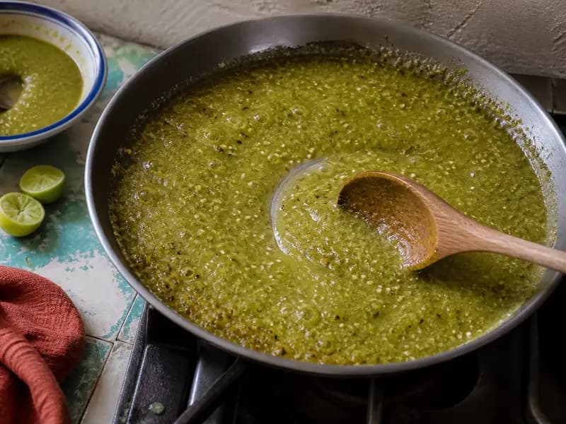 Enchiladas verdes — step 4