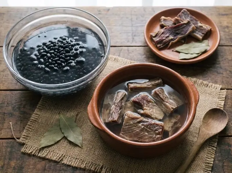 Feijoada: stufato brasiliano di fagioli neri — step 1