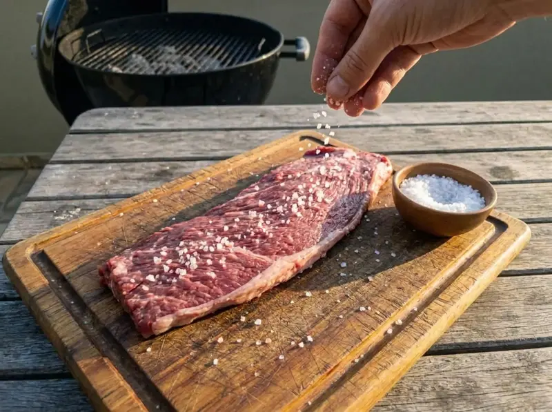 Fraldinha: brasilianisches Bavette vom Holzkohlegrill — step 2