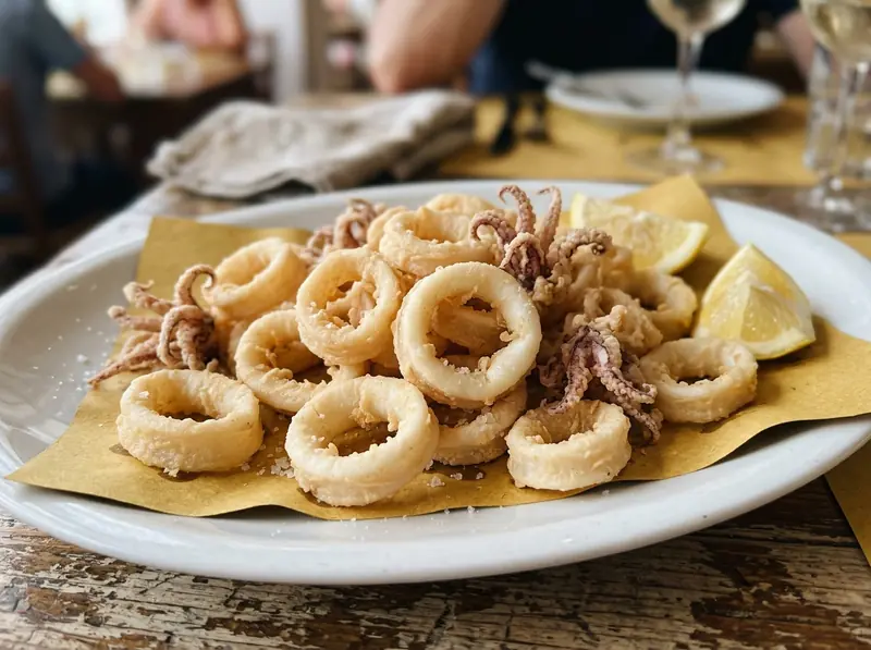 Calamari fritti — Piatti di pesce e frutti di mare · Italia