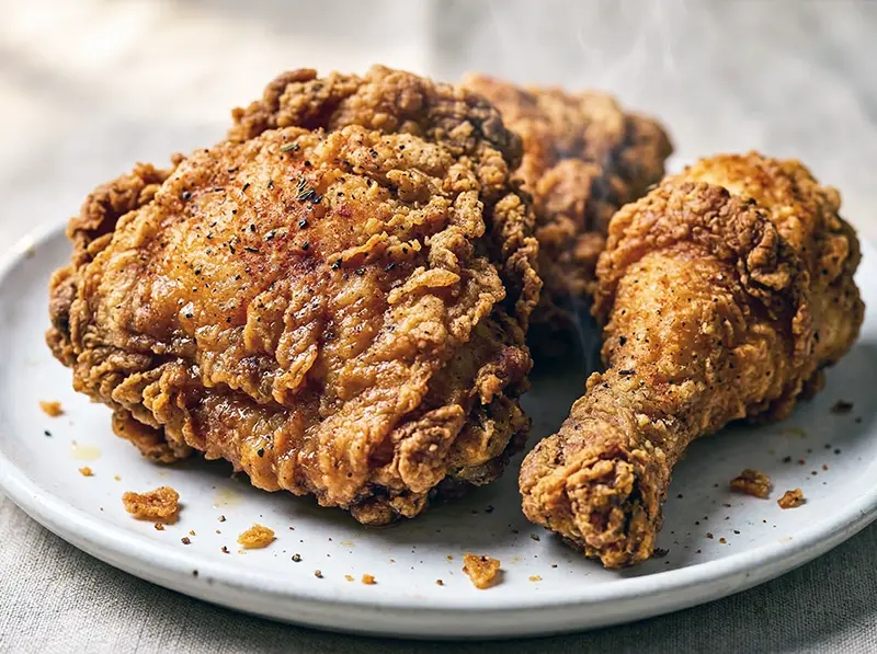 Fried Chicken with chicken, flour and buttermilk — USA recipe
