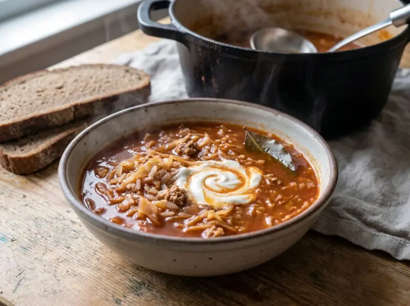 Golabki Soup (Polish Cabbage Roll Soup)
