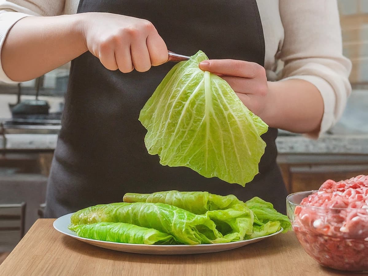 Golubtsy (Stuffed Cabbage Rolls) — step 1