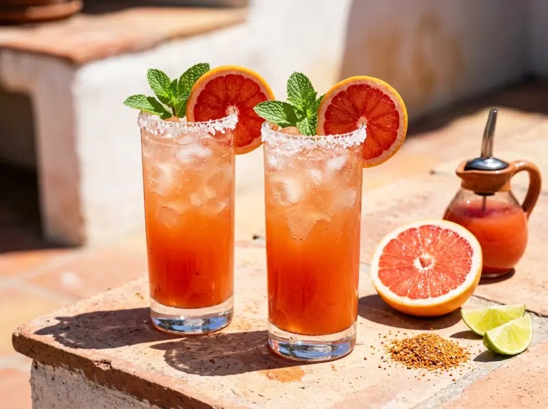 Grapefruit Mint Paloma Mocktail