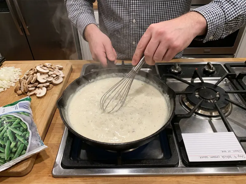 Sformato di fagiolini e funghi — step 4
