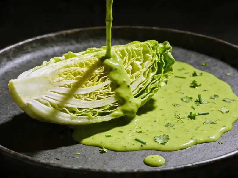 Aliño Green Goddess: hojas de perejil de hoja plana, hojas de estragón fresco, mayonesa — EE. UU. · receta
