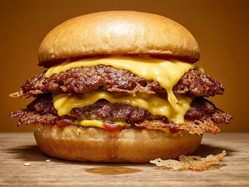 Hamburger Patties with ground beef, Worcestershire sauce and garlic powder — USA recipe