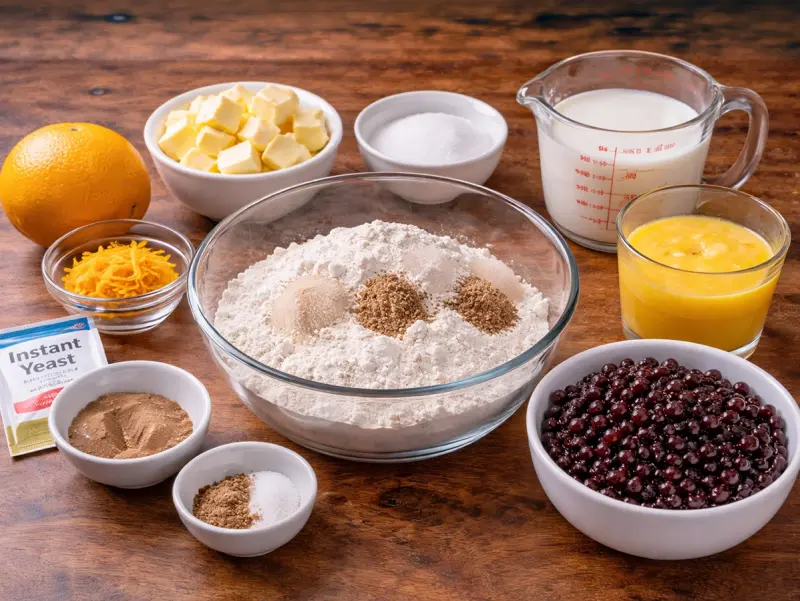 Hot Cross Buns — step 1