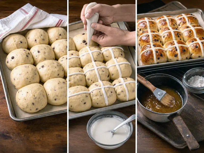 Hot Cross Buns — step 3