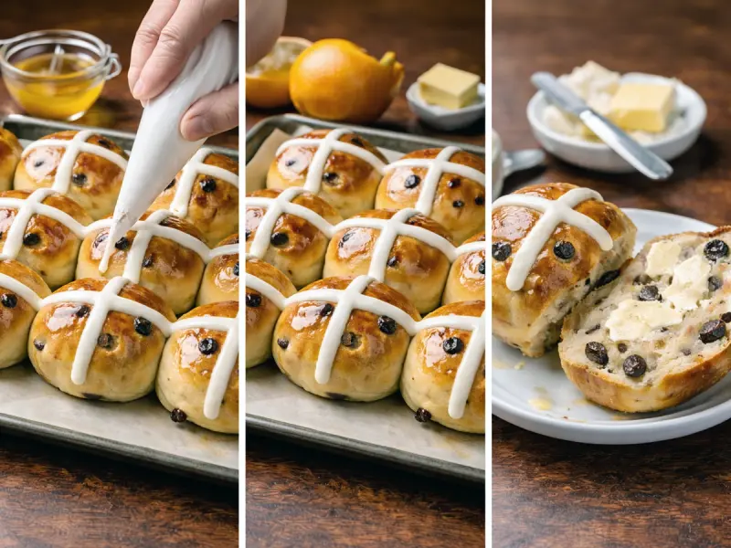 Hot Cross Buns — step 5