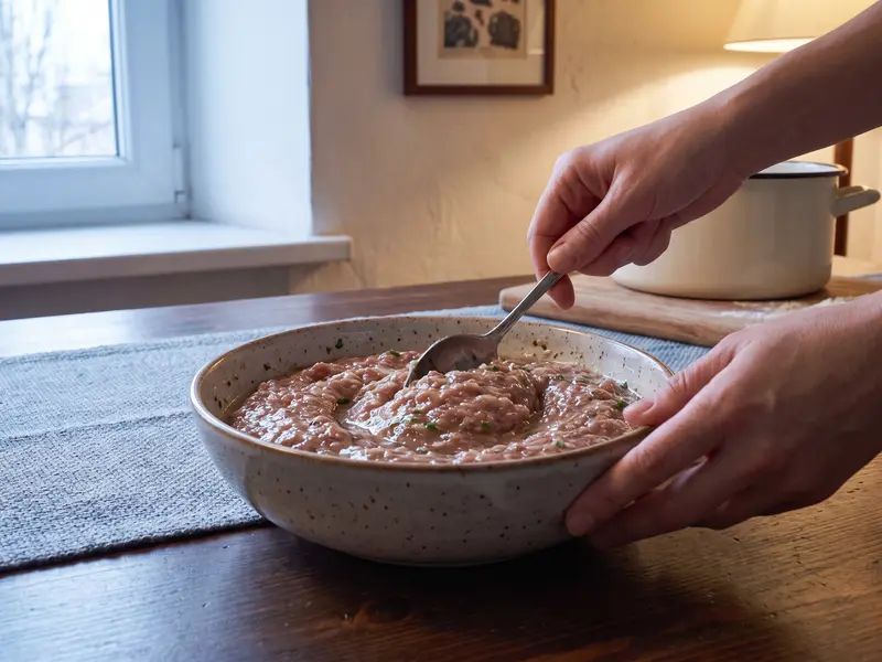 Khinkali georgiani — step 3