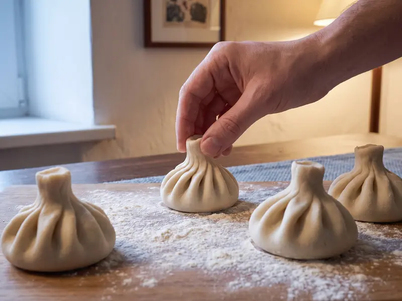 Khinkali georgiani — step 5