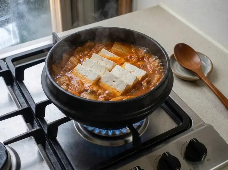 Kimchi Jjigae, stufato coreano al kimchi — step 6