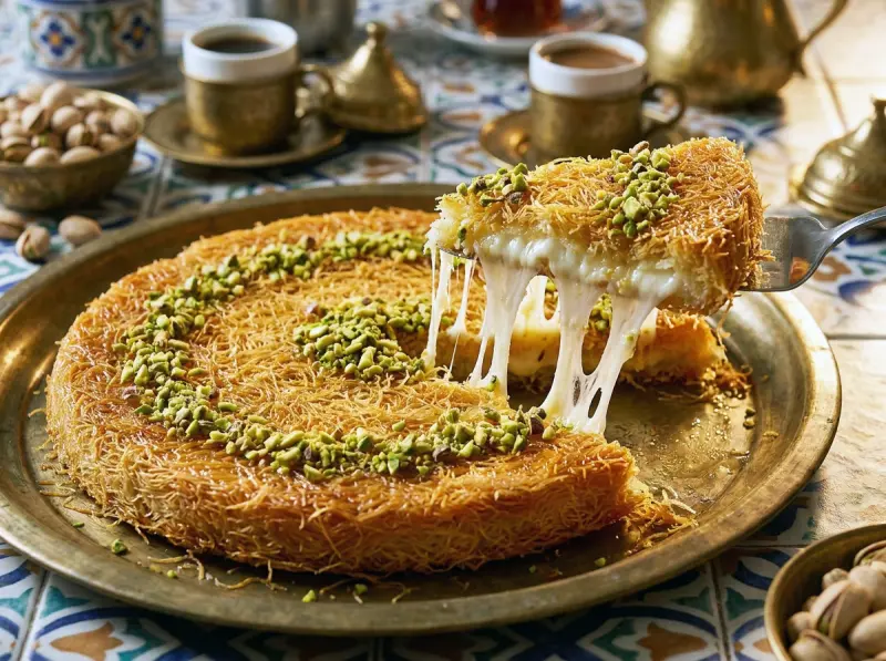 Knafeh with Pistachios and Orange Blossom