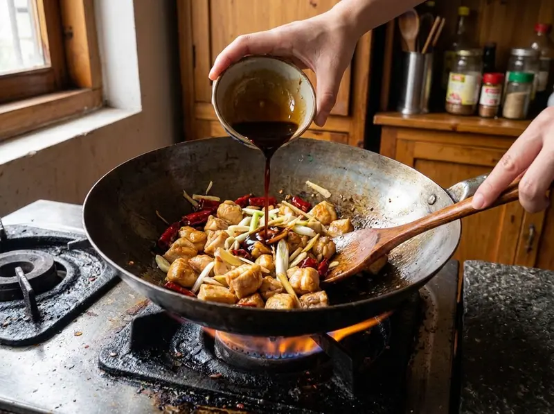 Poulet kung pao du Sichuan — step 6