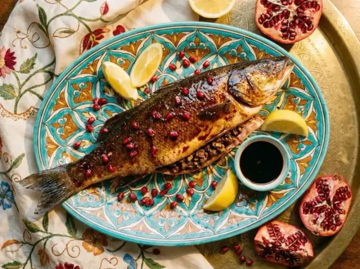 Lavangi (Azerbaijani Walnut-Stuffed Fish)