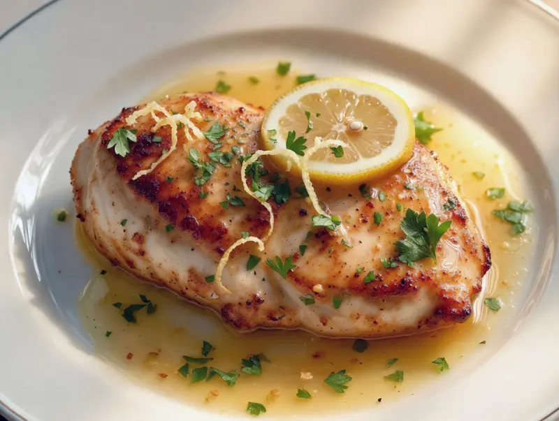 Lemon Butter Chicken with chicken, butter and lemon — USA recipe